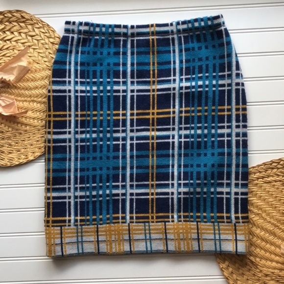 Anthropologie Dresses & Skirts - Anthro Sparrow merino wool plaid pencil skirt